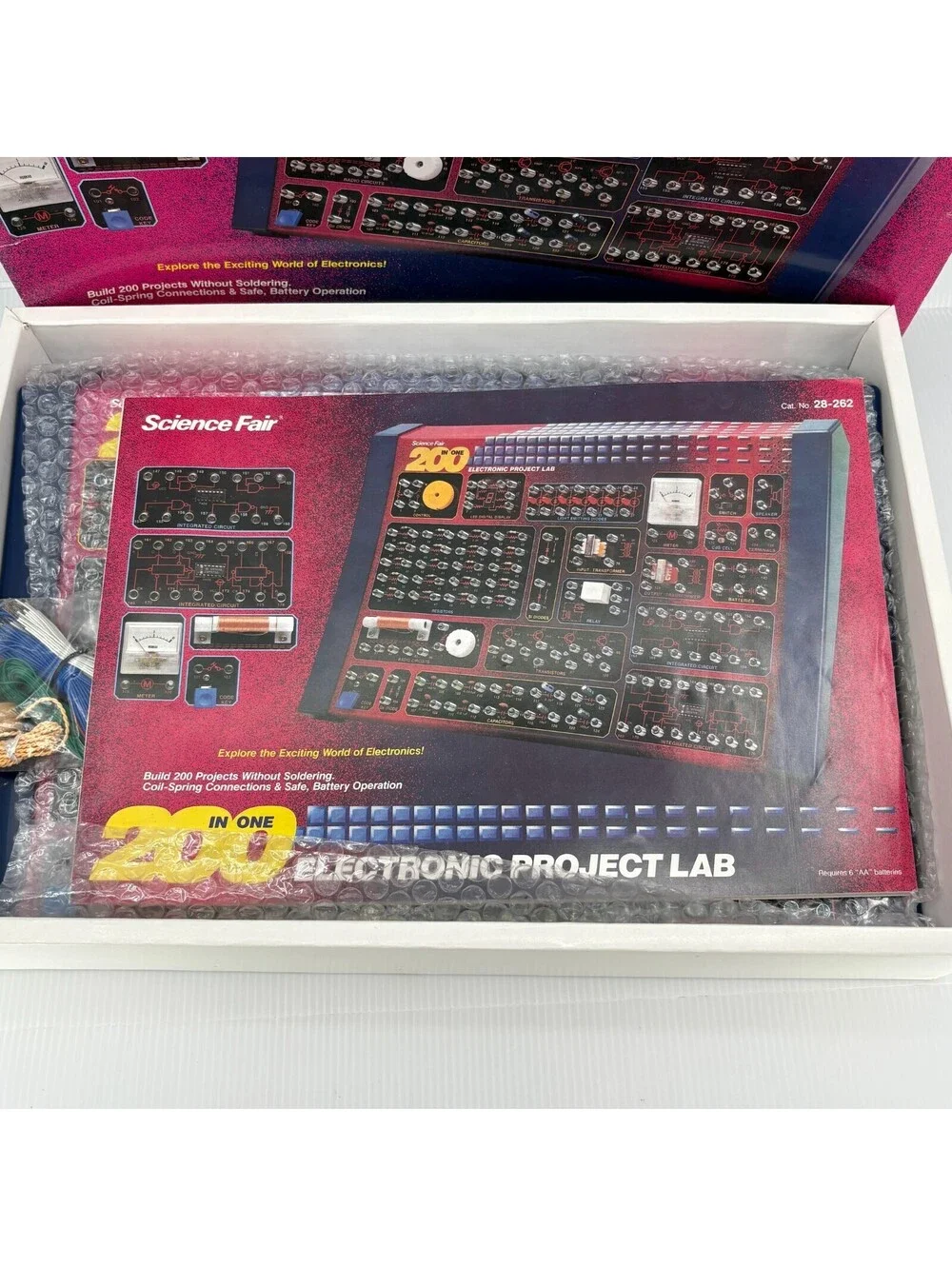 Science Fair Vintage 200 In One Electronic Project Lab 28-262 Manual Wire